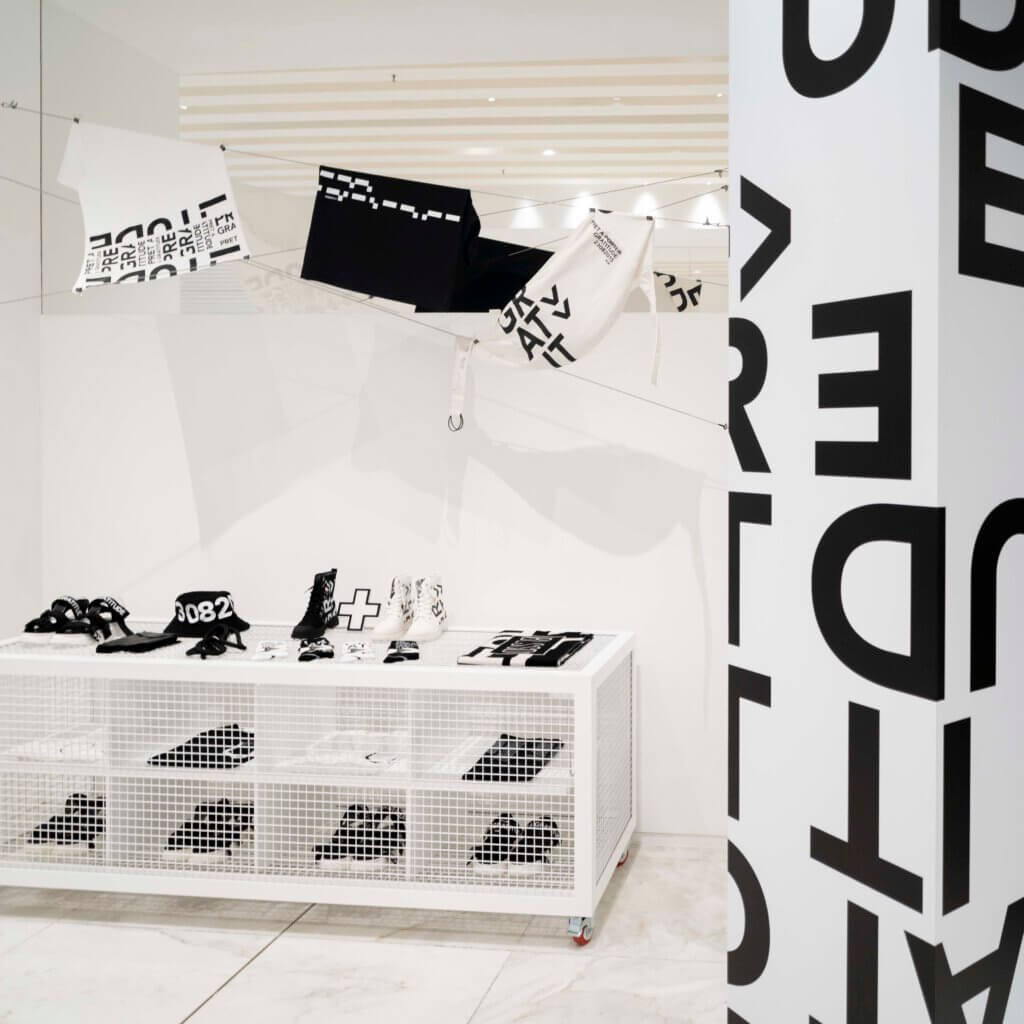 inspiration and lettering trend in design for branded shop spaces